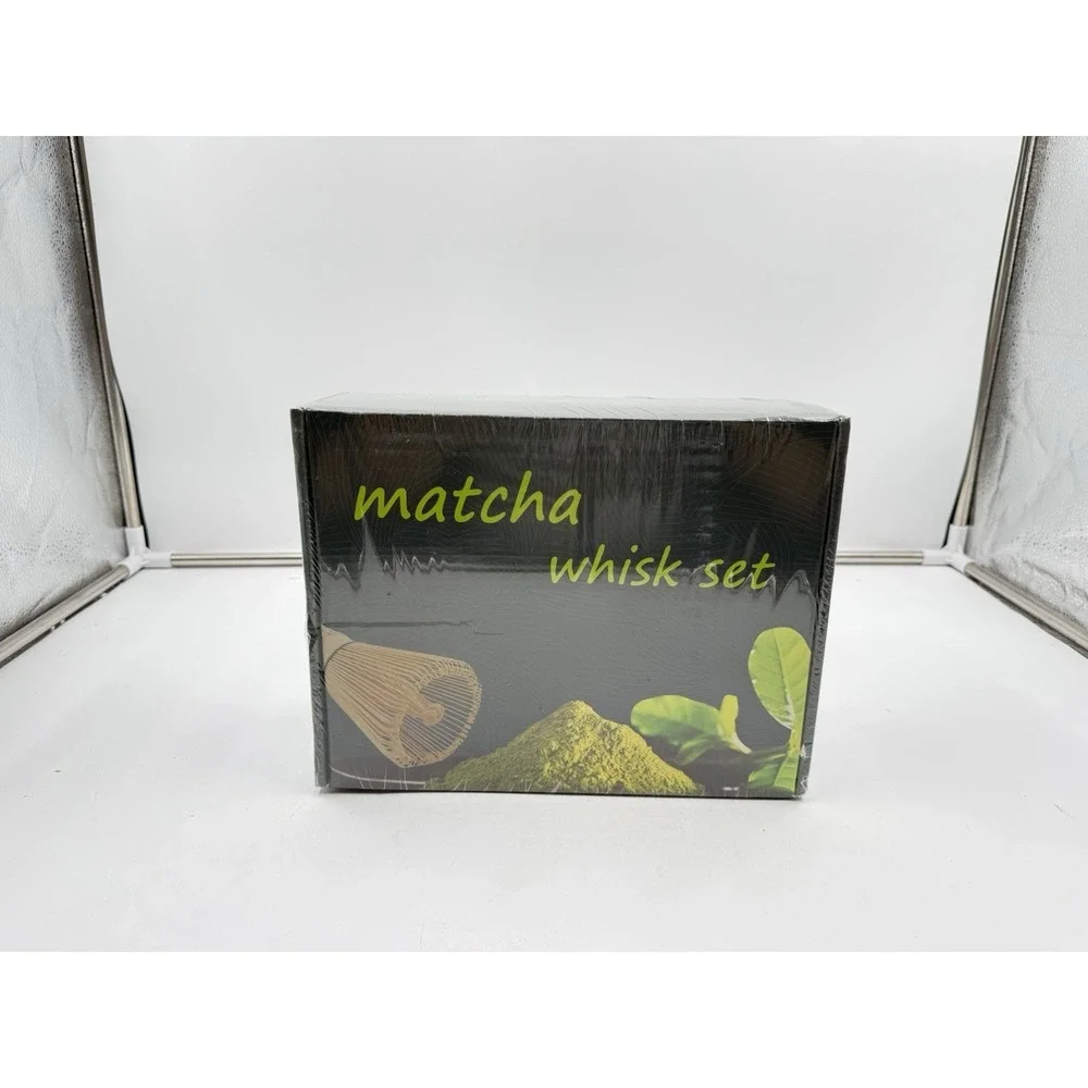 Matcha Whisk Set with Bowl, Bamboo Whisk, Scoop, Sifter, matcha